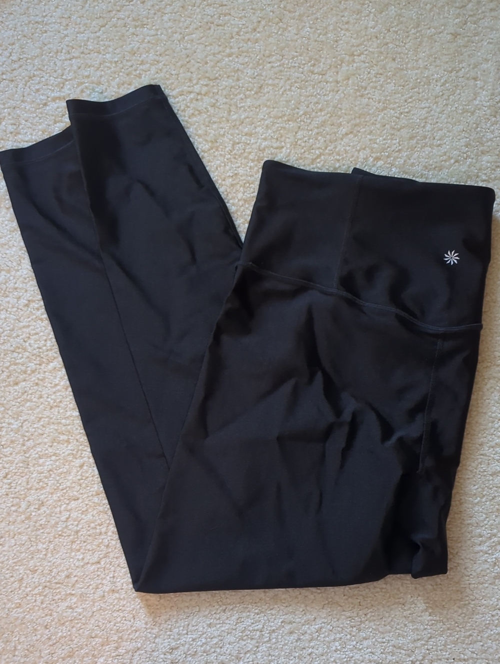 Athleta Black Elation Sheen Tight Leggings